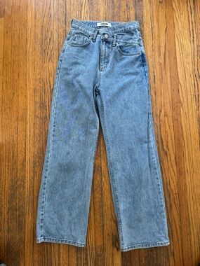 Topdressing High-Rise Straight Leg Denim Jeans